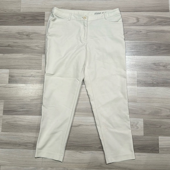ANNE KLEIN Womens khaki Slacks Size 12 - Picture 1 of 10